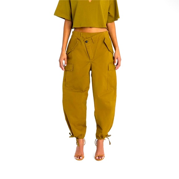 KBB by KAHLANA Women's Mid-Rise Straight Leg 'The Cargo Jogger' - Tan - Picture 3 of 3